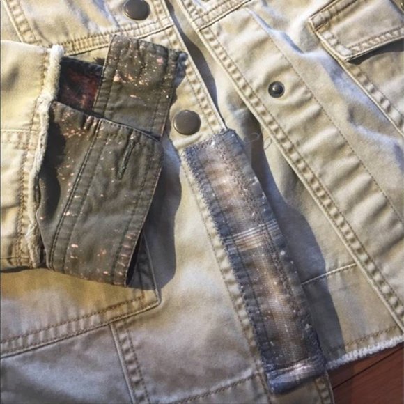 Upcycled Distressed Jacket Sz M - Picture 7 of 7